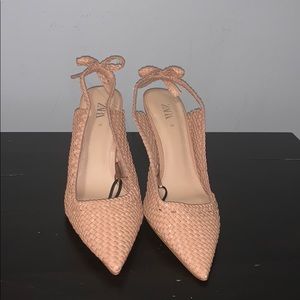 Zara nude/blush heels